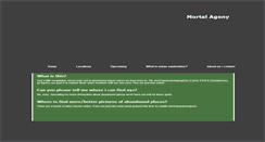 Desktop Screenshot of mortalagony.com